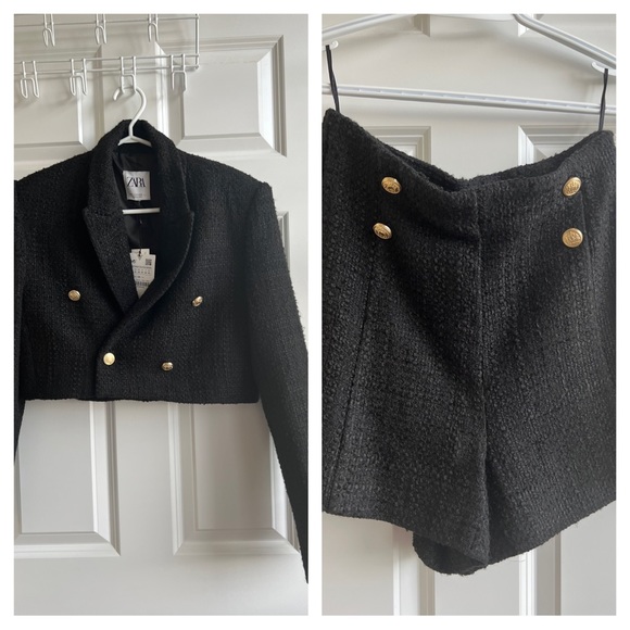 Tweed Zara set jacket and shorts - Picture 1 of 3
